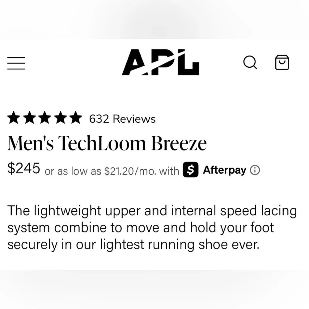 NIB APL MENS TECHLOOM BREEZE SZ 12 BURGUNDY 6.8 oz. LIGHTWEIGHT RUNNING SHOE - Picture 12 of 12